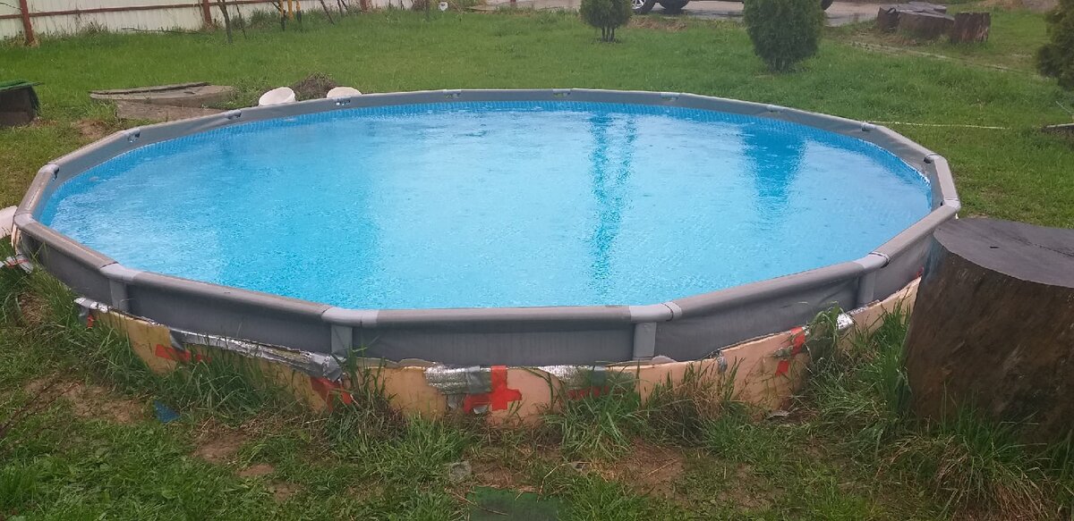 Как установить каркасный бассейн на даче: наш опыт и советы
