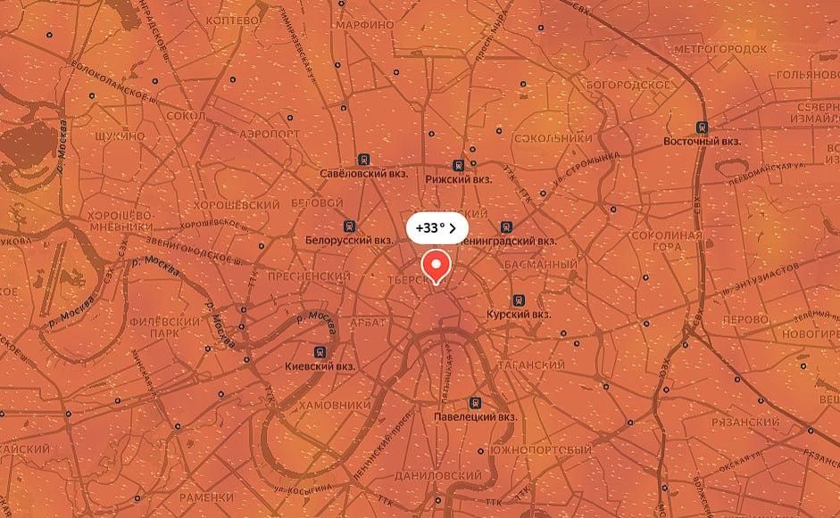 Новый рекорд майской жары в Москве — в некоторых районах до +33 °С