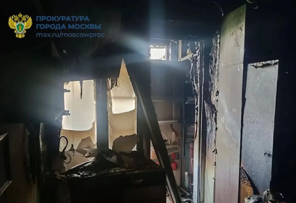 Прокуратура контролирует установление обстоятельств пожара, в результате которого погиб человек