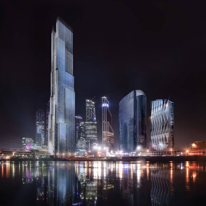 Волнистый небоскрёб высотой 248,6 метра построят в «Москва-Сити»