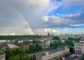 В столице после дождя вышла радуга