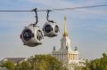 Канатная дорога «Воздушный трамвай» на ВДНХ временно закрылась из-за сильного ветра в Москве