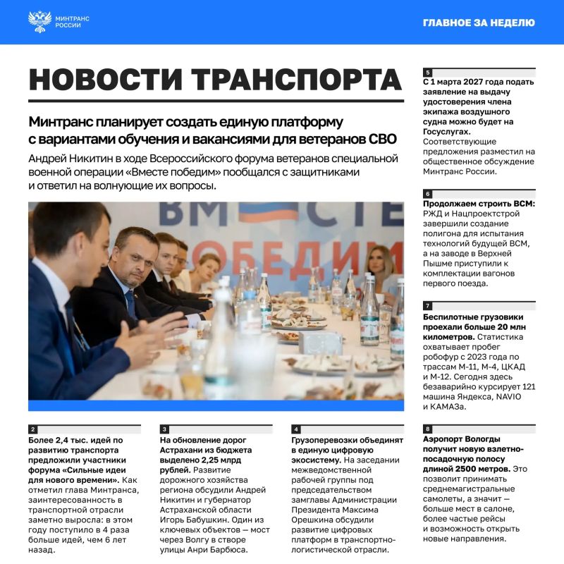 Главное за минувшую неделю