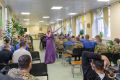В День города Москвы Образцово-показательный оркестр Росгвардии выступил с концертом для раненых участников СВО
