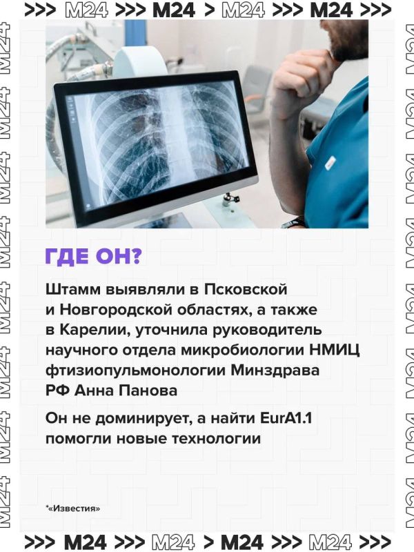 Учёные нашли в России штамм туберкулёза, устойчивый к стандартным лекарствам Учёные нашли в России штамм туберкулёза, устойчивый к стандартным лекарствам