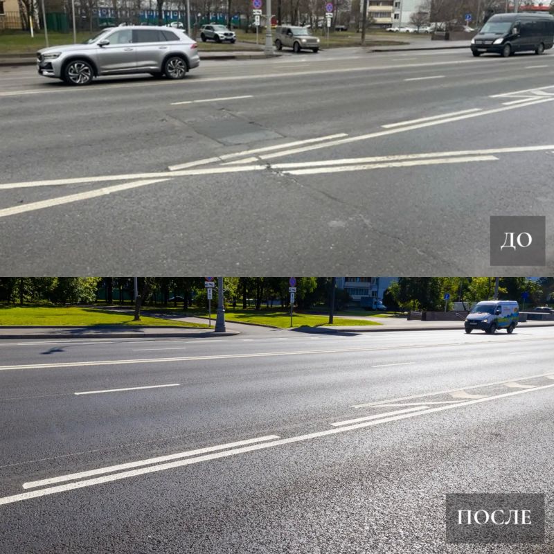 Загородное шоссе – до и после Загородное шоссе – до и после