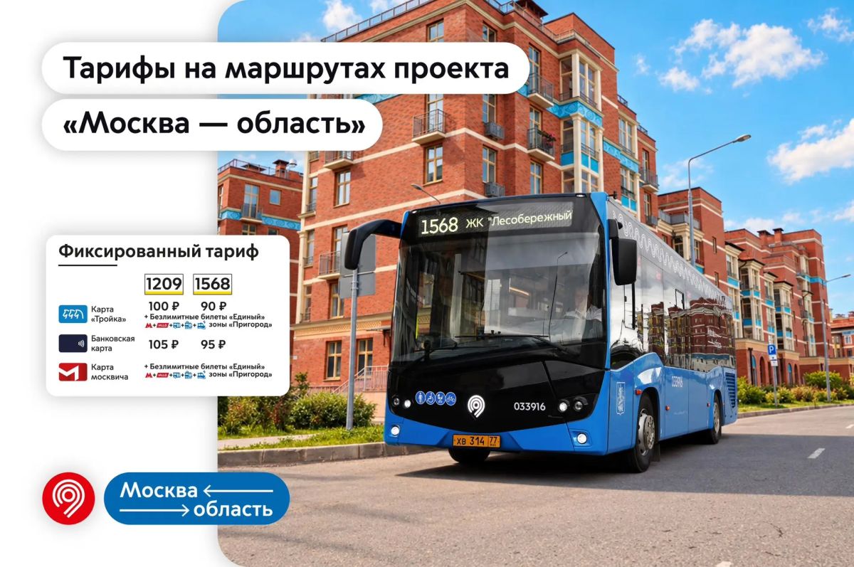 Рассказываем о тарифах на будущих маршрутах проекта «Москва — область»