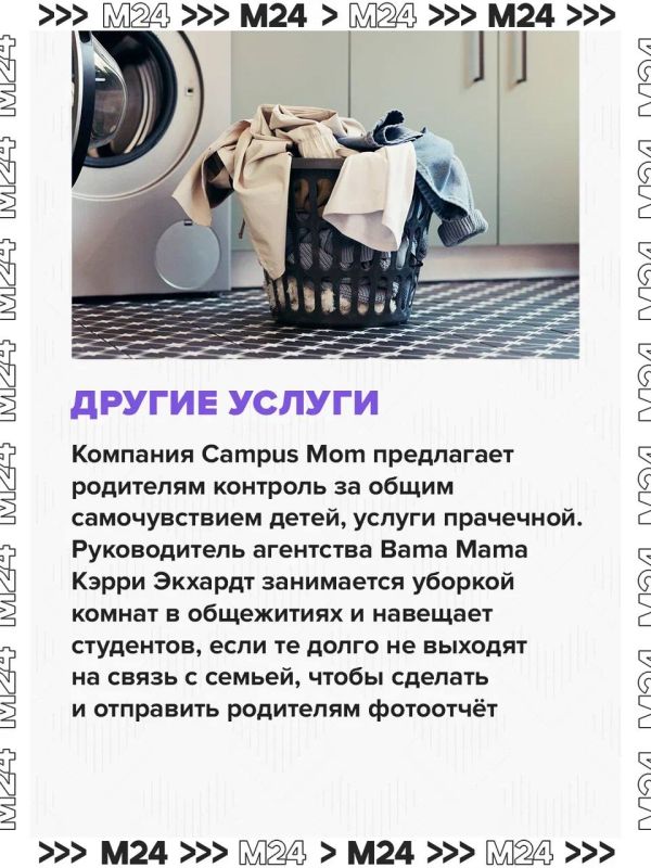 Услуга «мамы» для студентов набирает популярность в США Услуга «мамы» для студентов набирает популярность в США