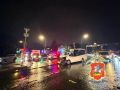 Маршрутка и спецтранспорт МЧС столкнулись в Люберцах