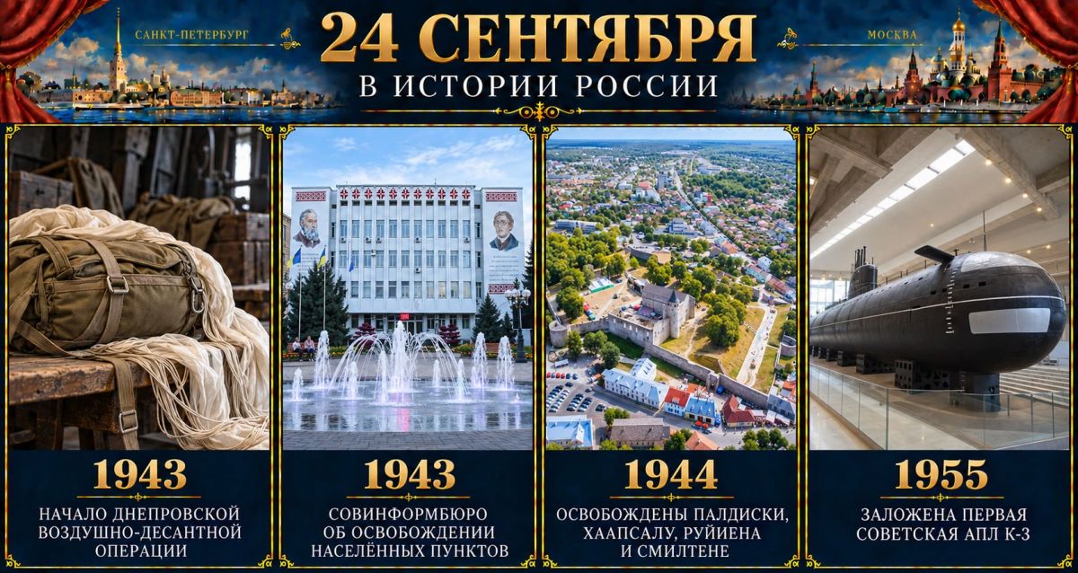 24 сентября в истории России 24 сентября в истории России