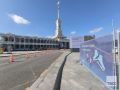 В парке Северного речного вокзала начался монтаж зимнего городского катка