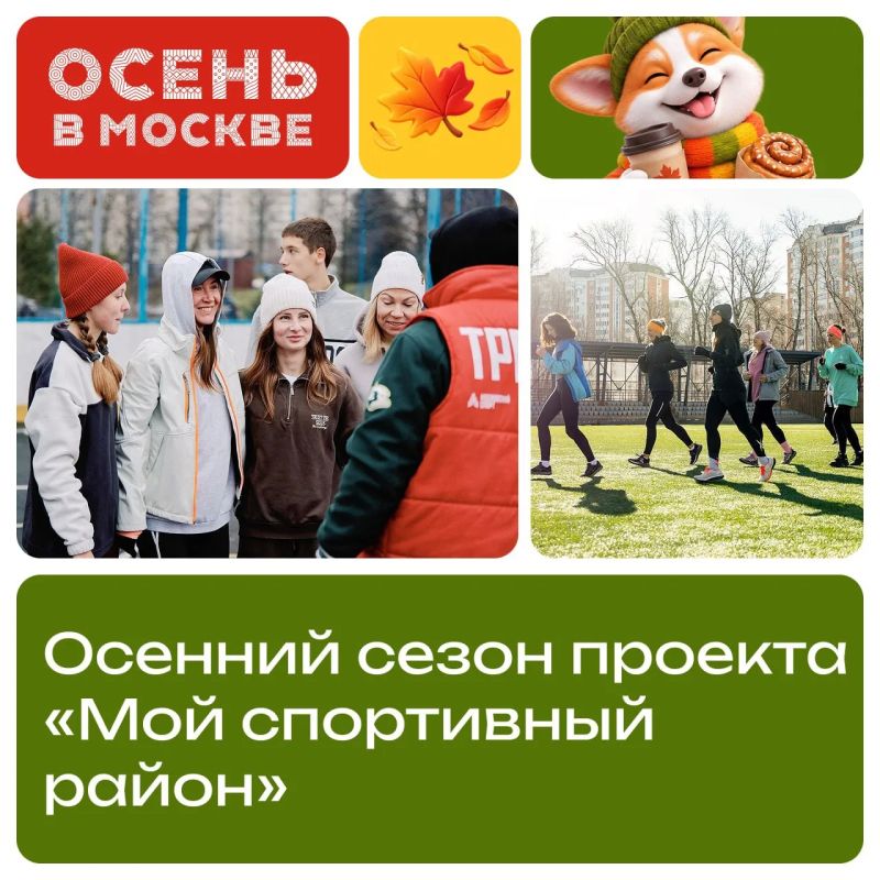 С 1 октября в столице начинается осенний сезон проекта «Мой спортивный район»
