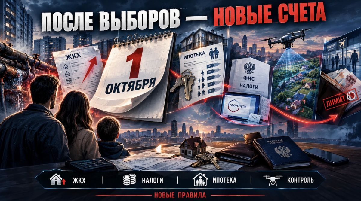 Выборы закончились – пришли новые счета: что меняется для россиян с 1 октября