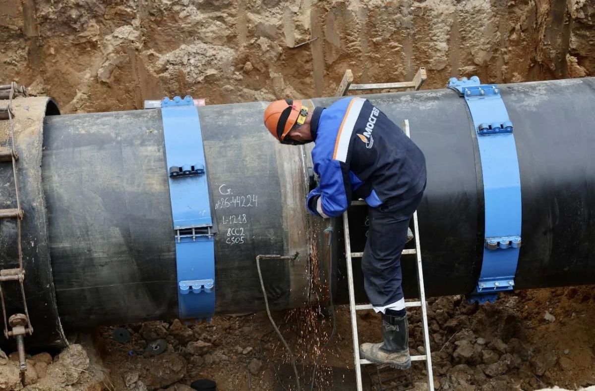 В районе Вороново построили новый газопровод высокого давления