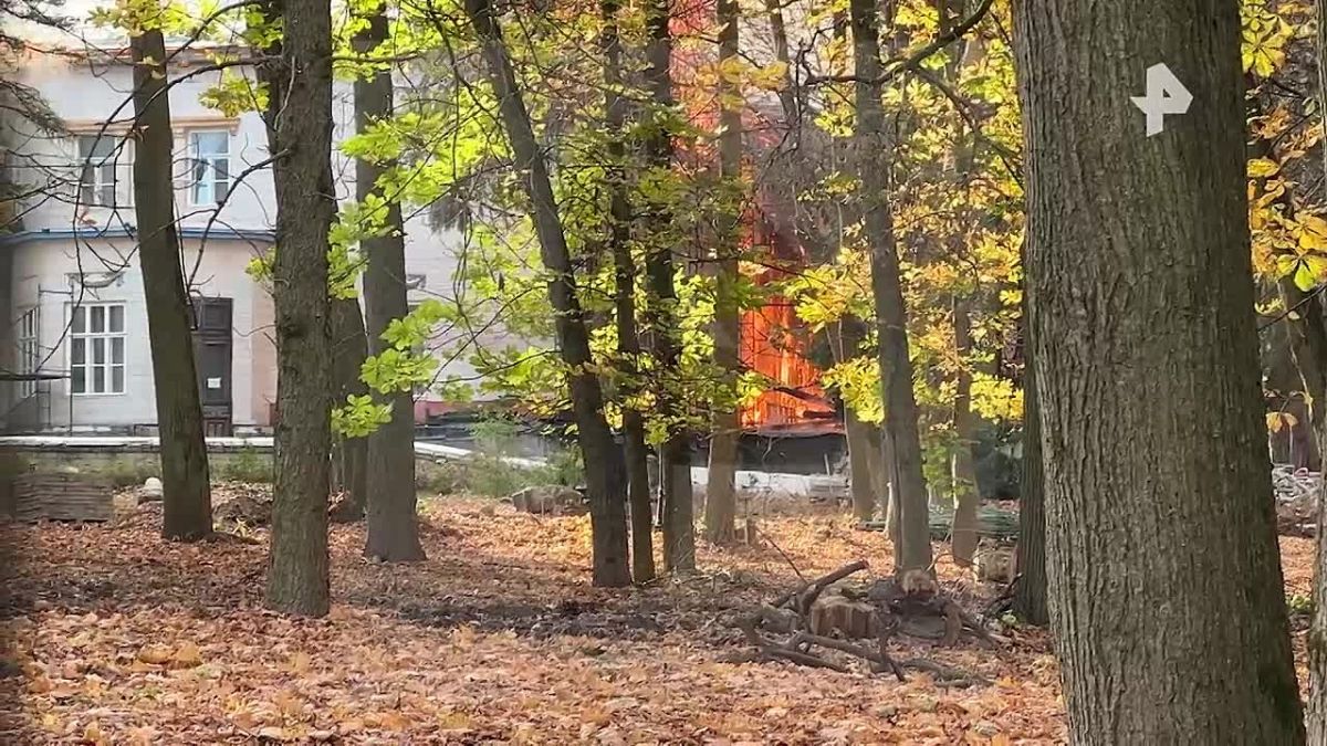 Пожар в санатории "Узкое" в Москве возник во время подрядных работ