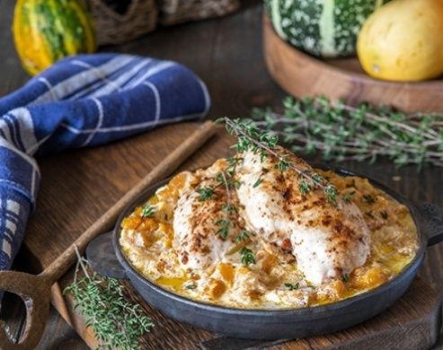 Куриная грудка с тыквенным соусом: простое решение для уютного ужина