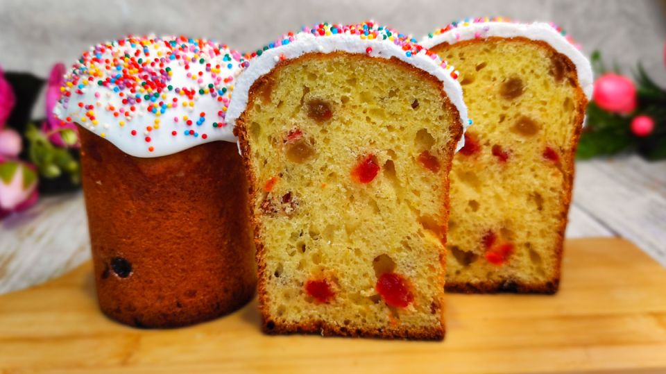 Как испечь пасхальный кулич без дрожжей за 1 час